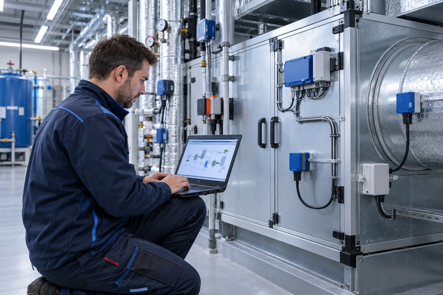 commissioning saisonnier GTB sur une centrale de traitement d’air